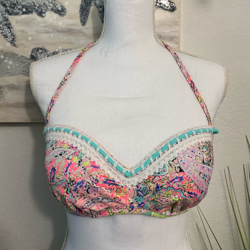 Shade & Shore Padded Bikini Top Size 34C